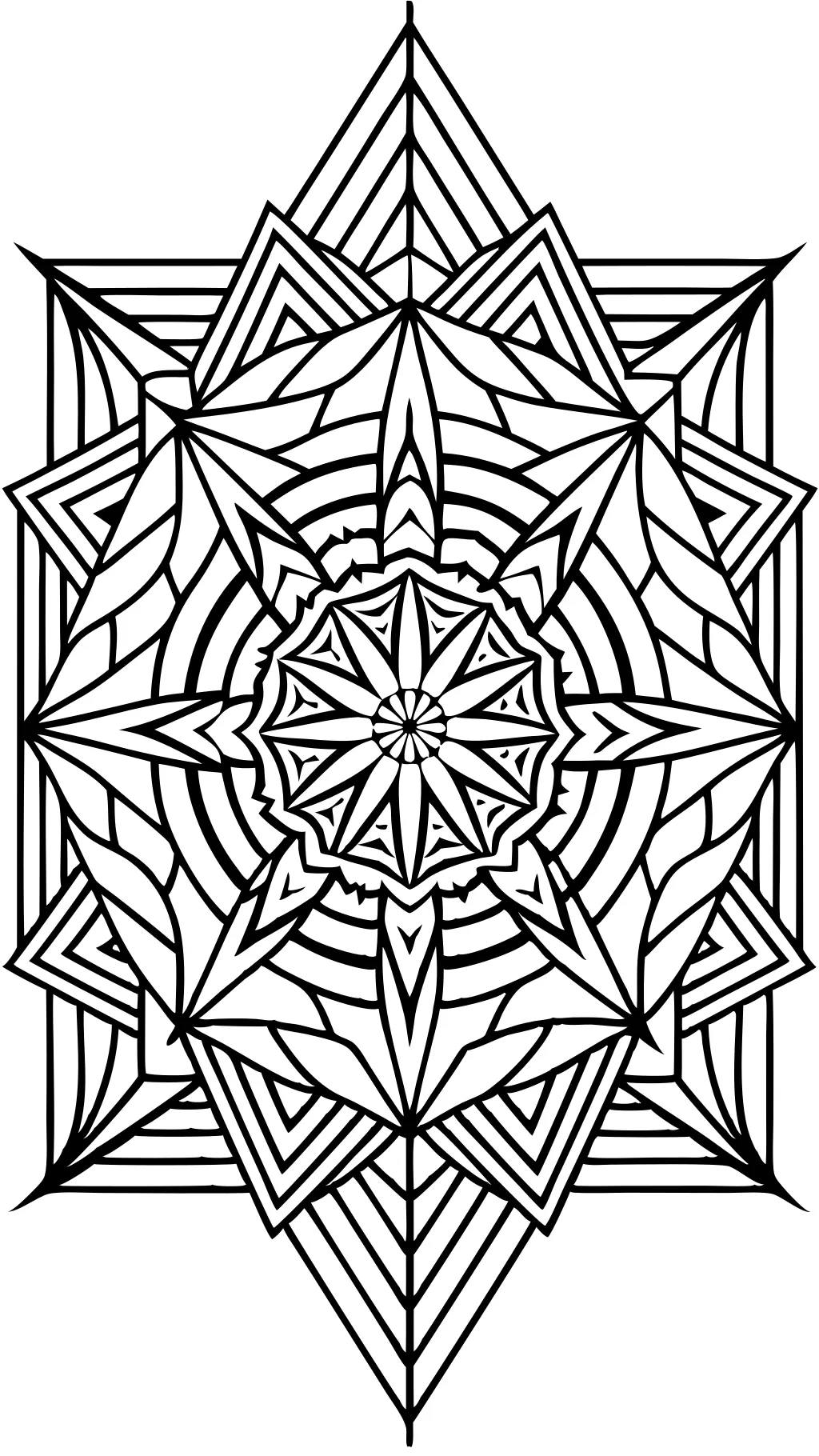 optical illusion geometric coloring pages